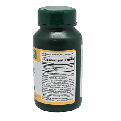 Nature's Bounty Probiotic Acidophilus Tablets, 120 Count
