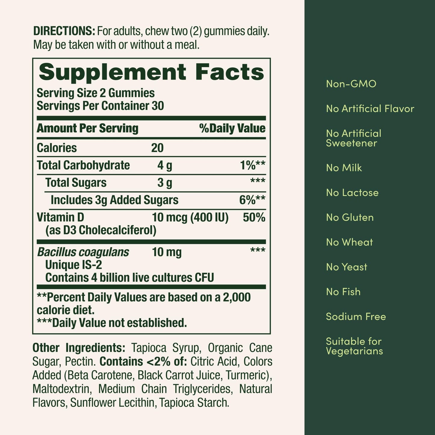 Nature's Bounty Probiotic Gummies - Immune Support & Digestive Health, Pineapple/Raspberry/Orange, 60 Count