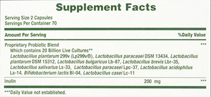 Nature's Bounty Ultra Strength Probiotic 10 – 140 Capsules, 20 Billion CFU