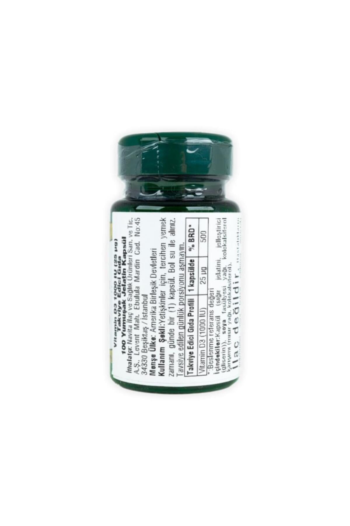 Nature's Bounty Vitamin D3 1000 IU – Immune Health (120 Softgels, Pack of 1)
