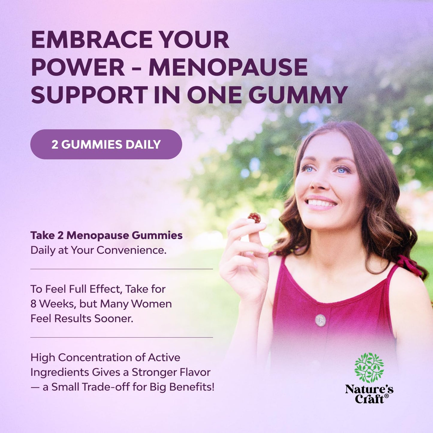 Natures Craft Womens Menopause Gummies with Dong Quai & Ashwagandha – 60 Count (3 Pack)