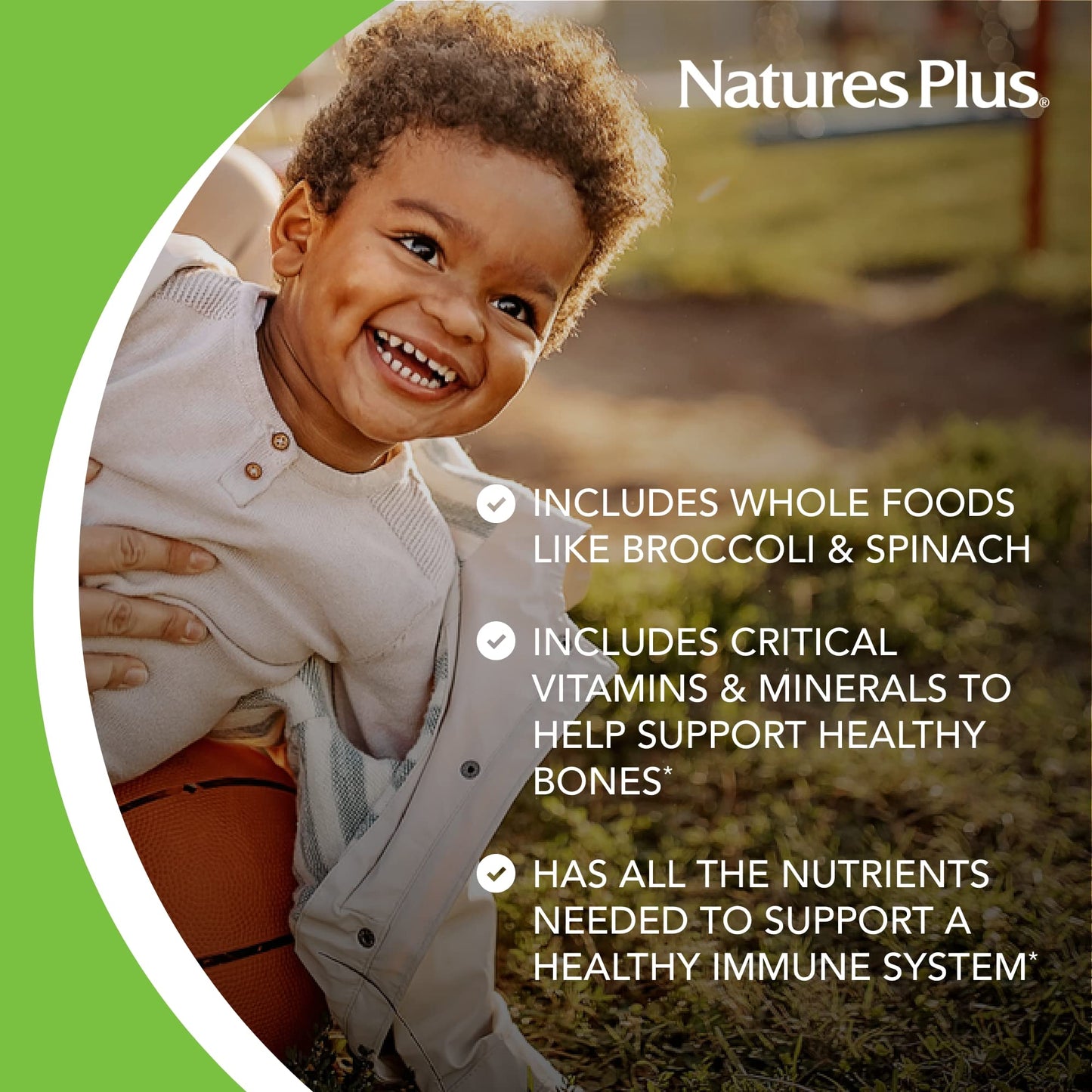 Natures Plus Animal Parade Children's Multivitamin - Watermelon, 180 Animal-Shaped Chewables (90 Servings) | Vegan & Gluten Free