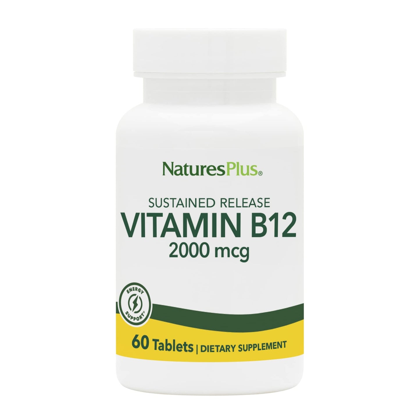 Nature's Plus B12 Methylcobalamin 2000 mcg | 60 Veg Tablets
