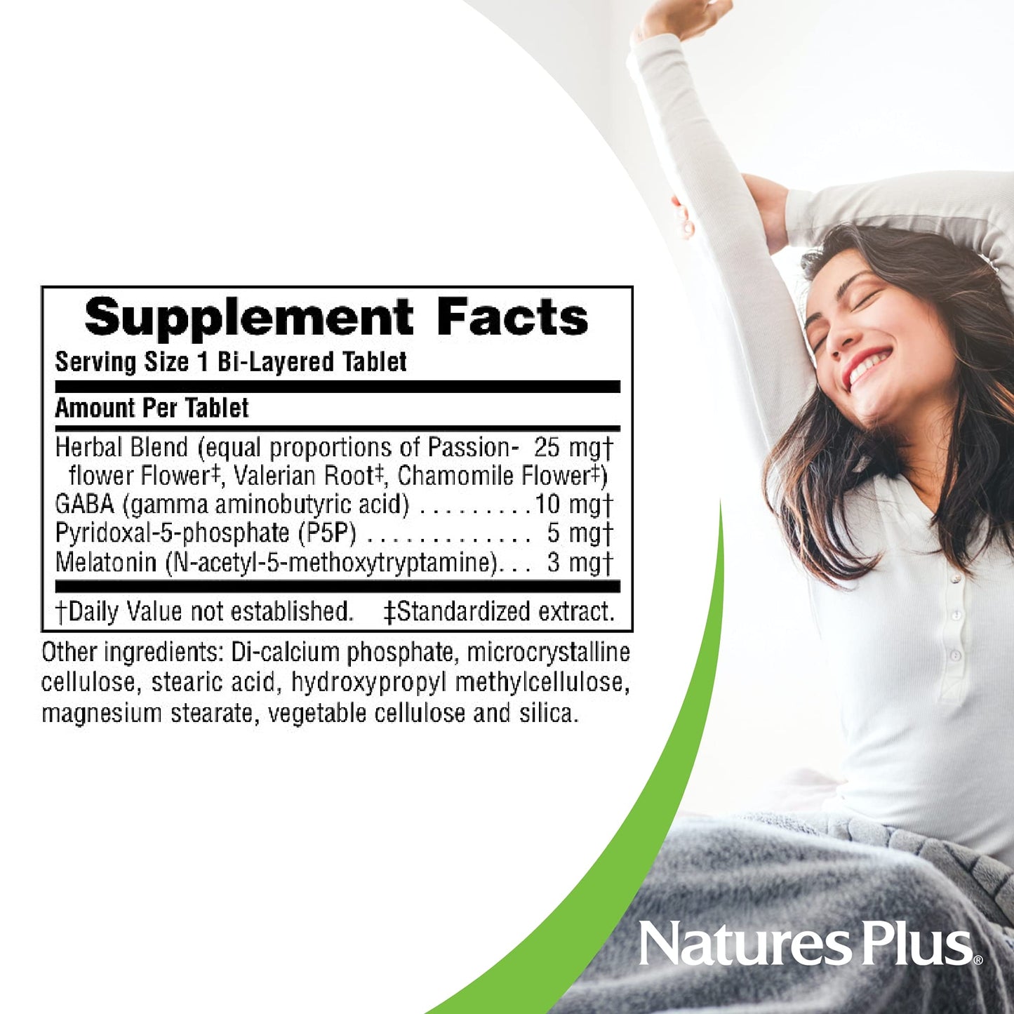 Natures Plus Melatonin 3 mg | Rapid & Sustained Release, Chamomile, Vegetarian & Gluten-Free