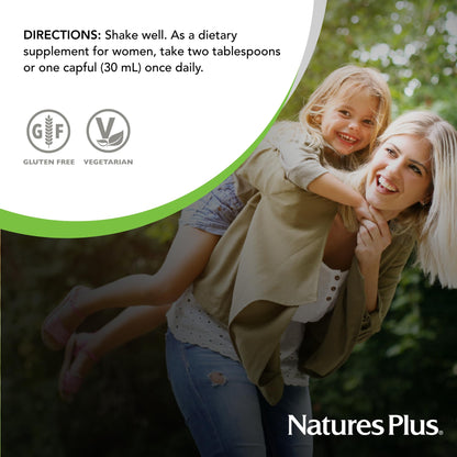 Natures Plus Source of Life Women Liquid Multivitamin – 30 fl oz | Natural Berry Flavor
