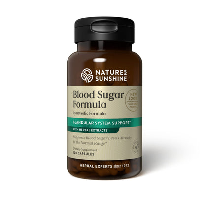 Nature's Sunshine Blood Sugar Formula, 100 caps | Herbal Blood Sugar Support