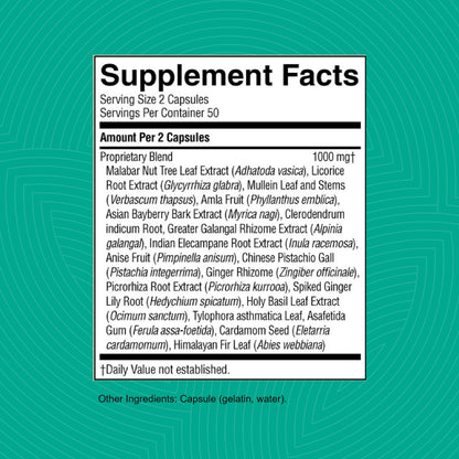 Nature's Sunshine Bronchial Formula, 100 Capsules - Herbal Health