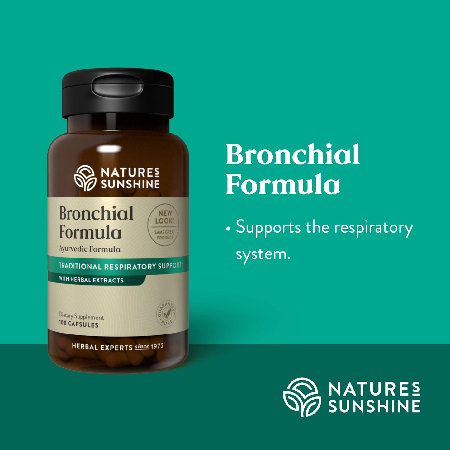 Nature's Sunshine Bronchial Formula, 100 Capsules - Herbal Health