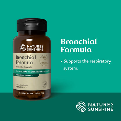 Nature's Sunshine Bronchial Formula, 100 Capsules - Herbal Health