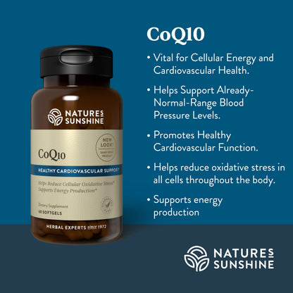 Nature's Sunshine CoQ10-60 Softgel Capsules | Heart & Circulation Support