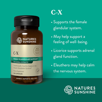 Nature's Sunshine C-X (100) - Vitamin C 100 mg - Immune Support