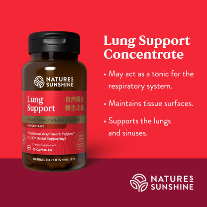 Nature's Sunshine Lung Support Chinese TCM Concentrate - 30 Capsules