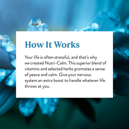 Nature's Sunshine Nutri-Calm – 60 Tablets | Natural Calm Support