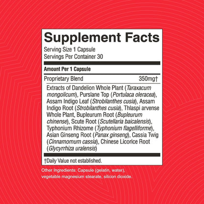 Nature's Sunshine VS-C TCM Concentrate 30 Capsules – Immune Support with Traditional Chinese Herbs