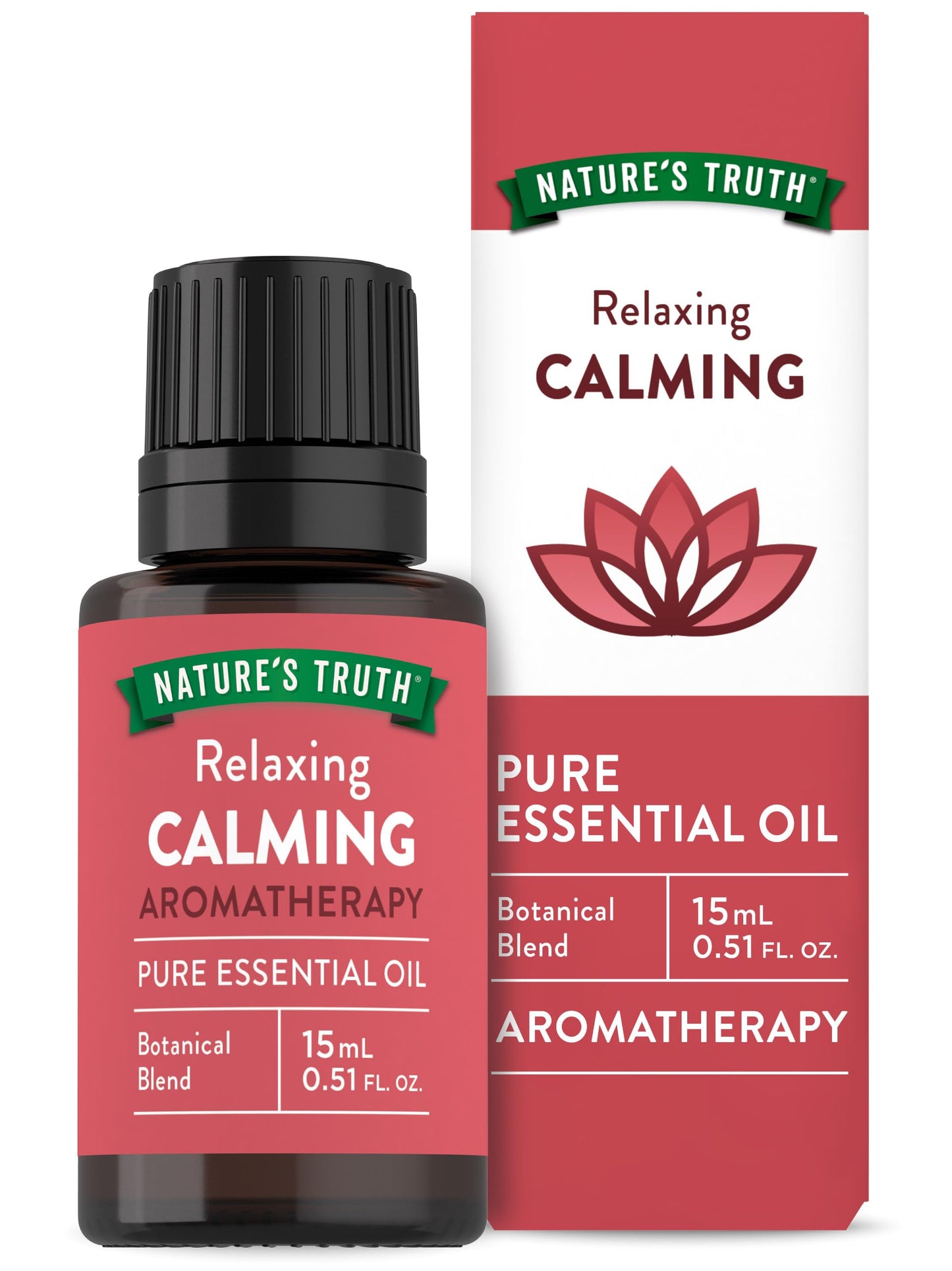Nature's Truth Calming Pure Essential Oil - 15 mL | Diffusers & Aromatherapy | Plant Based, Non-GMO & Gluten Free