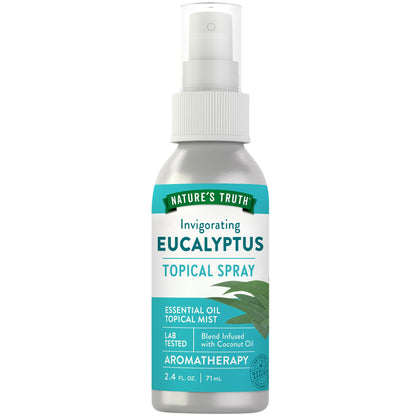 Nature's Truth Eucalyptus Mist Spray 2.4 oz – Pure Eucalyptus Oil for Aromatherapy