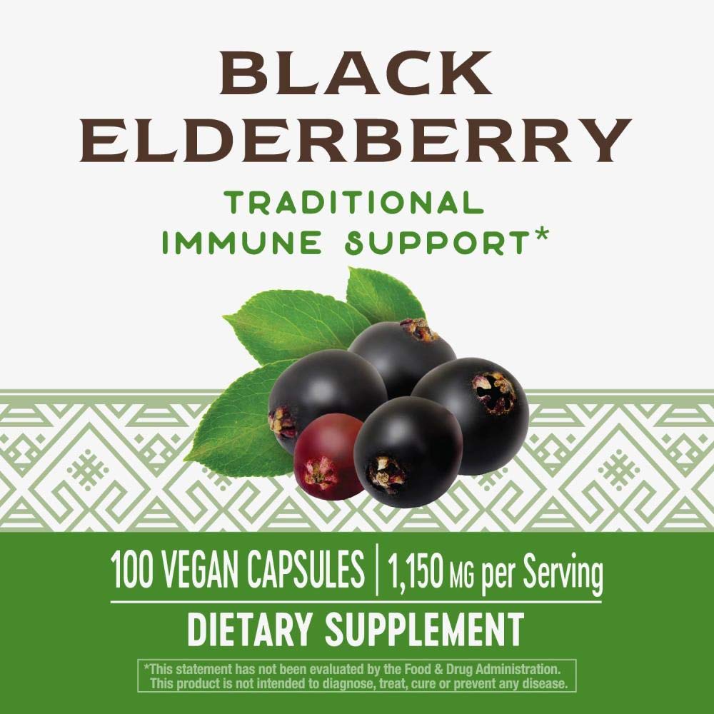 Nature's Way Elderberry 100 Caps Pack of 2 – Immune Support