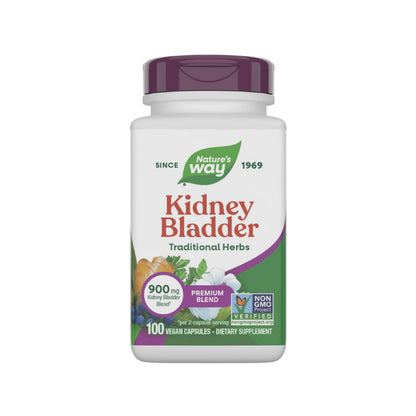 Nature's Way Kidney Bladder Premium Blend, Traditional Herbs Supplement, 900 mg per 2-Capsule Serving, Non-GMO Project Verified, Vegan, 100 Capsules (Packaging May Vary)