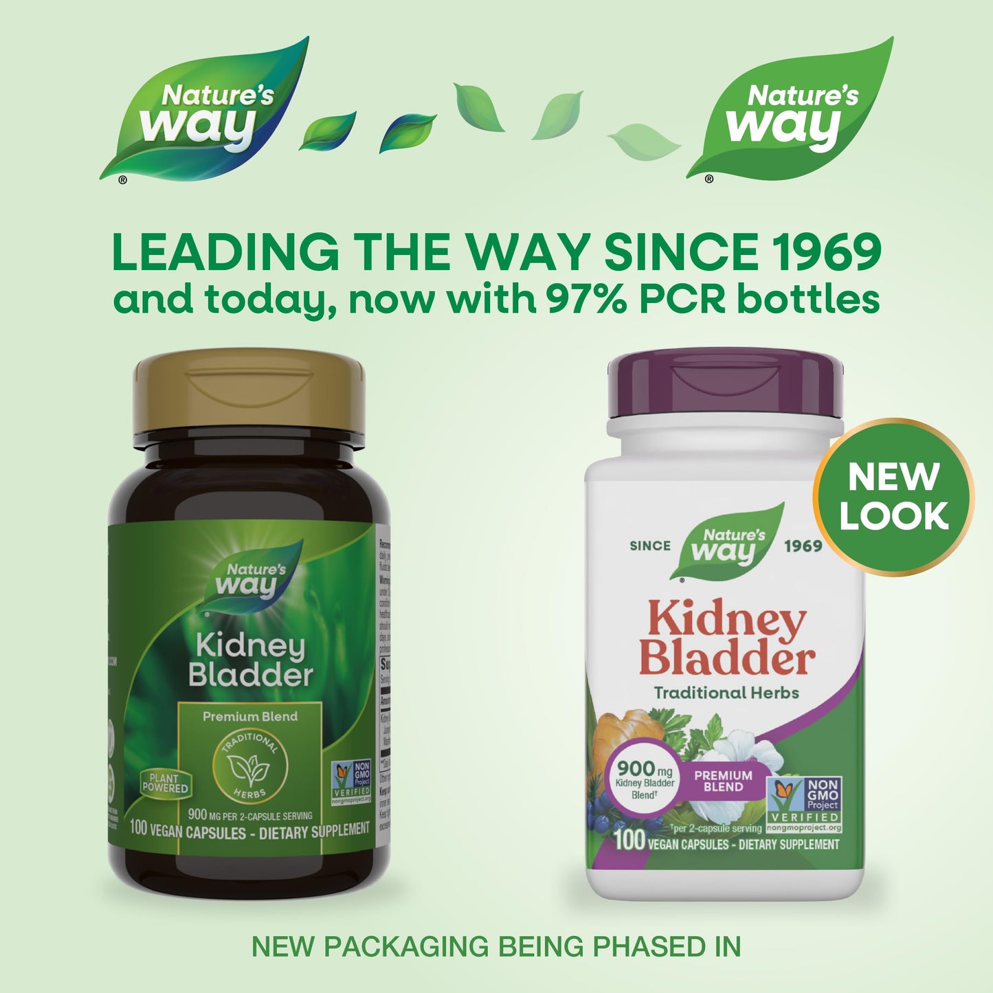Nature's Way Kidney Bladder Premium Blend, Traditional Herbs Supplement, 900 mg per 2-Capsule Serving, Non-GMO Project Verified, Vegan, 100 Capsules (Packaging May Vary)