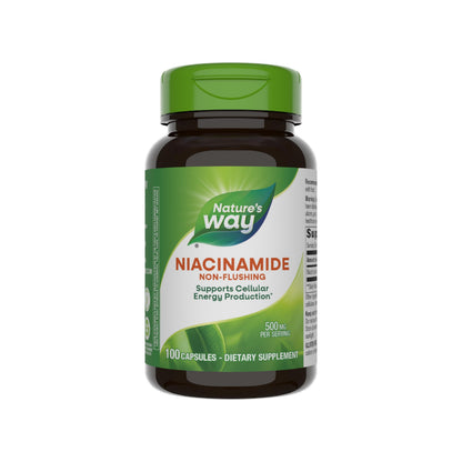 Nature's Way Niacinamide - Non-Flushing Vitamin B3 500 mg, 100 Capsules