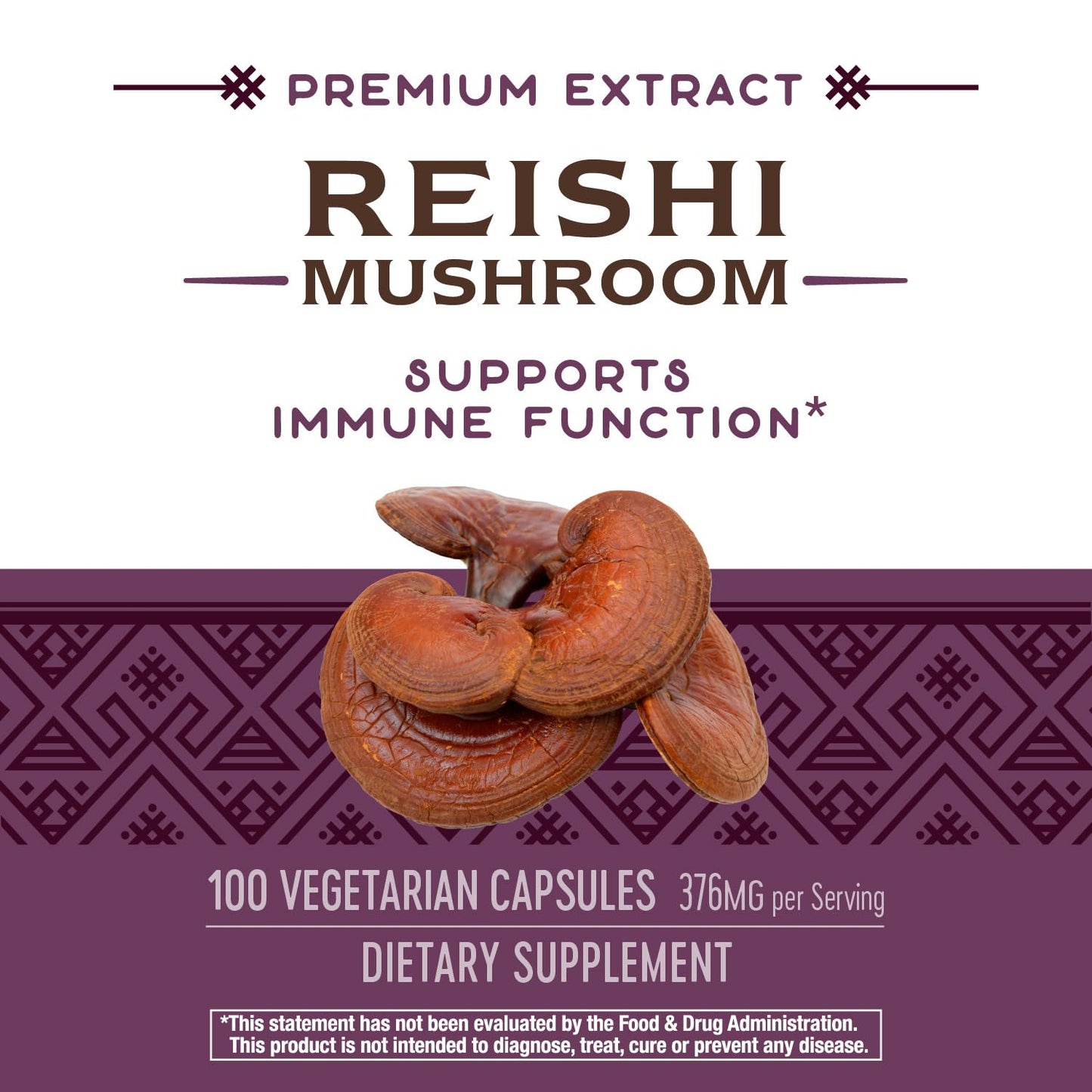 Nature's Way Reishi Mushroom - Immune Support, Adaptogenic, Non-GMO Project Verified, 100 Capsules