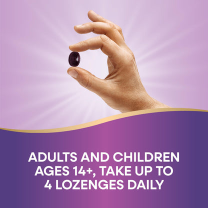 Nature’s Way Sambucus Immune Lozenges – High Potency Vitamin C + Elderberry
