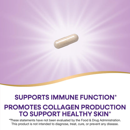 Nature's Way Extra Strength Vitamin C with Bioflavonoids 1000 mg – Immune Support & Collagen Health, 100 Vegan Capsules