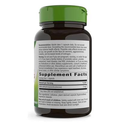 Nature's Way Youthful You DHEA 5 mg - Supports Healthy Aging & Hormone Production | 60 Vegan Capsules