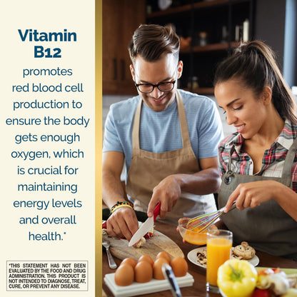 Nature's Wonder Vitamin B12 1000 mcg Timed-Release Tablets – Energy Metabolism, Brain & Nervous System Health, 150 Day Supply (Pack of 2)