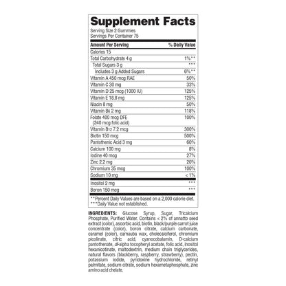 Nature's Wonder Women's Multivitamin Gummies – Energy, Metabolism & Immune Support | 150 Count (Pack of 2)