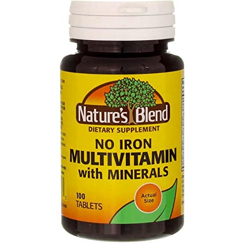 Nature's Blend No Iron Multivitamin with Minerals – 100 Tabs