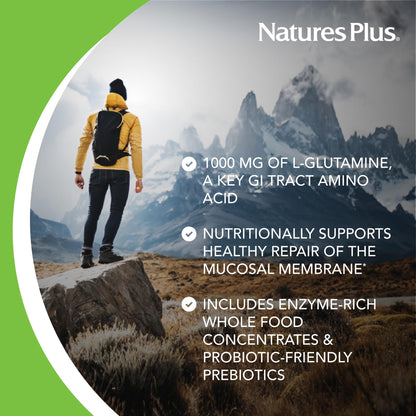 NaturesPlus GI Natural Total Digestive Wellness – 3-Pack, 90 Bi-Layered Tablets (Gluten Free)