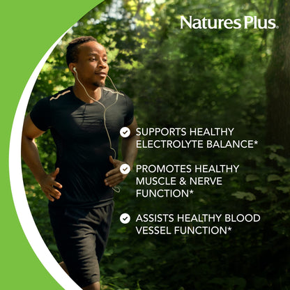 Nature’s Plus Potassium 99 mg | 90 Tablets – Gluten Free & Vegetarian
