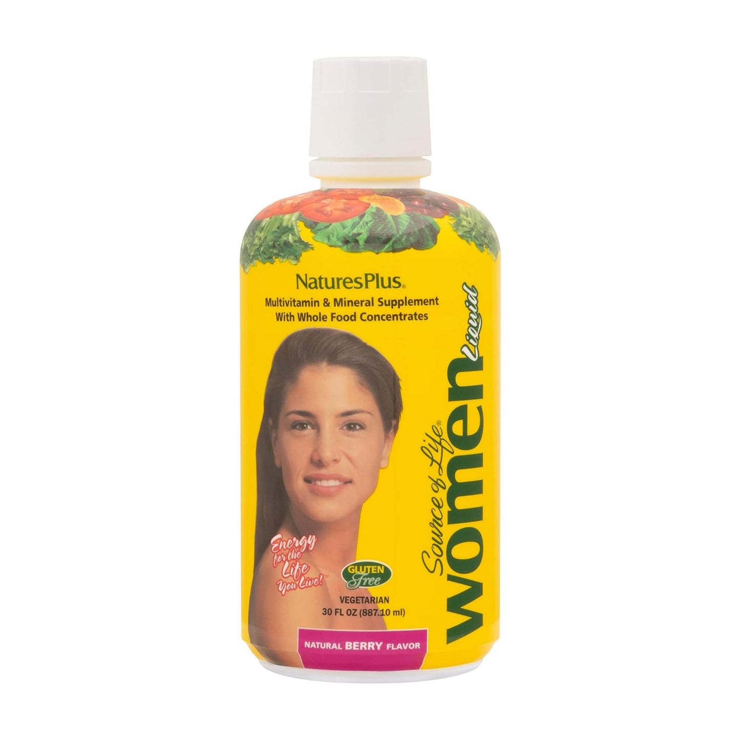 Natures Plus Source of Life Women Liquid Multivitamin – 30 fl oz | Natural Berry Flavor