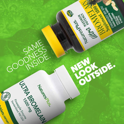 Nature's Plus Ultra Bromelain 1500 mg - 60 Tablets | Digestive & Joint Support