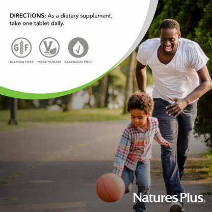 Natures Plus Vitamin B1 (Thiamin HCI) - 300 mg, Sustained Release, 90 Vegetarian Tablets, Gluten-Free