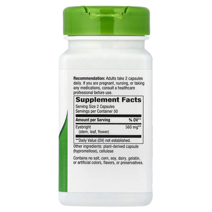 Nature's Way Eyebright Herb – 860 mg per Serving | 100 Vegan Capsules