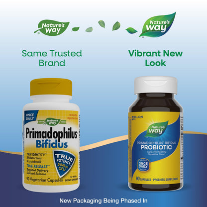 Nature's Way Primadophilus Bifidus Probiotic - 5 Billion CFU, 90 Capsules