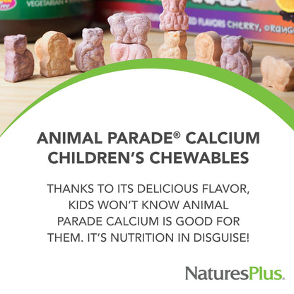 NaturesPlus Animal Parade Calcium – Vanilla Sundae, 180 Total Servings (Pack of 2) – Vegan, Gluten Free