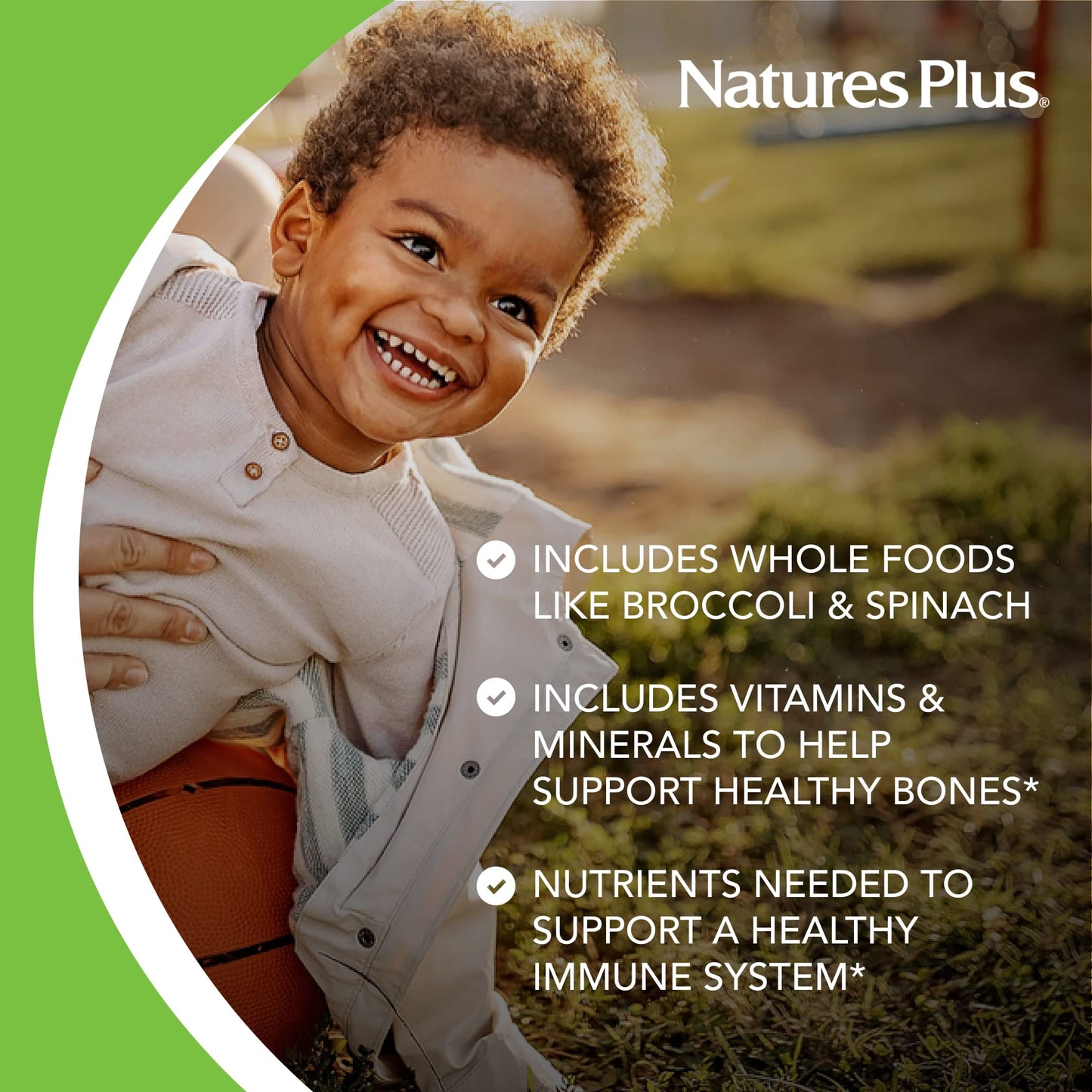 Nature's Plus Animal Parade Grape Kids Multivitamin – 180 Chewables, 90 Servings