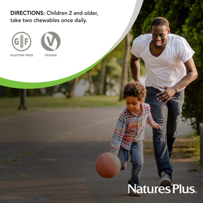 NaturesPlus Animal Parade Children's Multivitamin - 270 Total Servings, 3-Pack (180 Tablets Each) - Vegan & Gluten Free