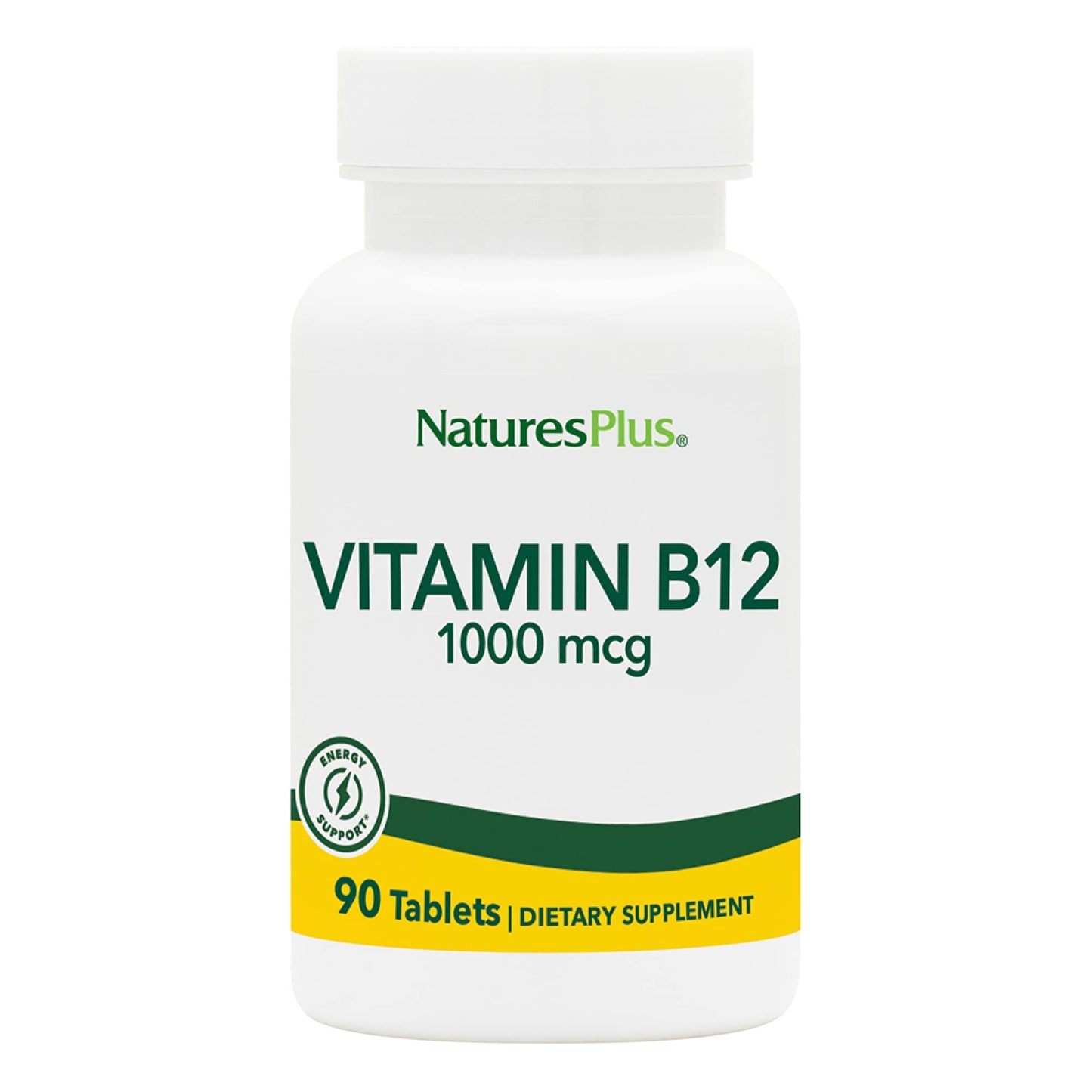 NaturesPlus Vitamin B12 Methylcobalamin 1000 mcg - 90 Vegetarian Tablets | Energy & Vitality