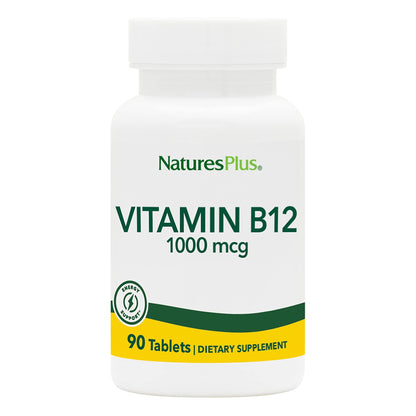 NaturesPlus Vitamin B12 Methylcobalamin 1000 mcg - 90 Vegetarian Tablets | Energy & Vitality
