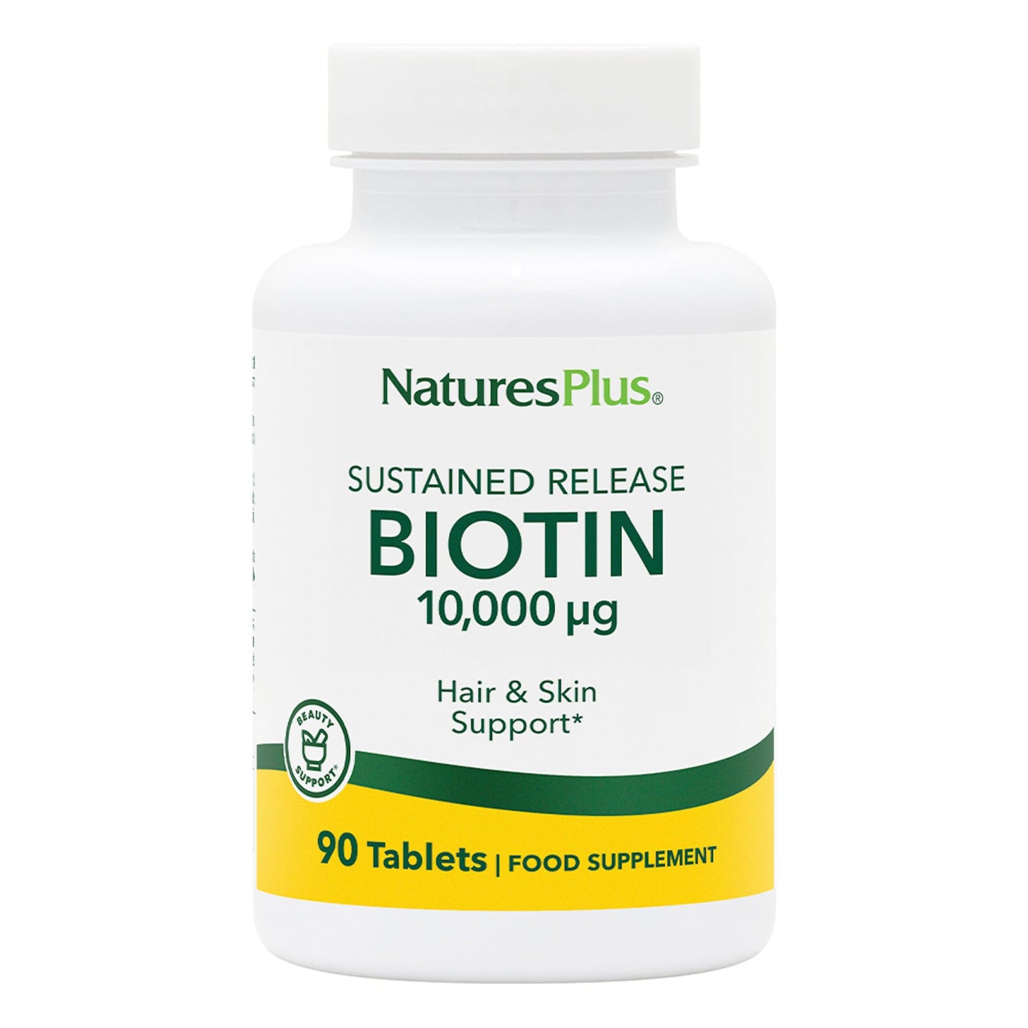 NaturesPlus Biotin Sustained Release – 90 Tablets (90 Servings) – Vegetarian, Gluten Free