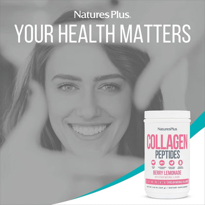 NaturesPlus Collagen Peptides Berry Lemonade – 0.8 lb Powder (Pack of 2) for Hair, Skin, Nails & Joints