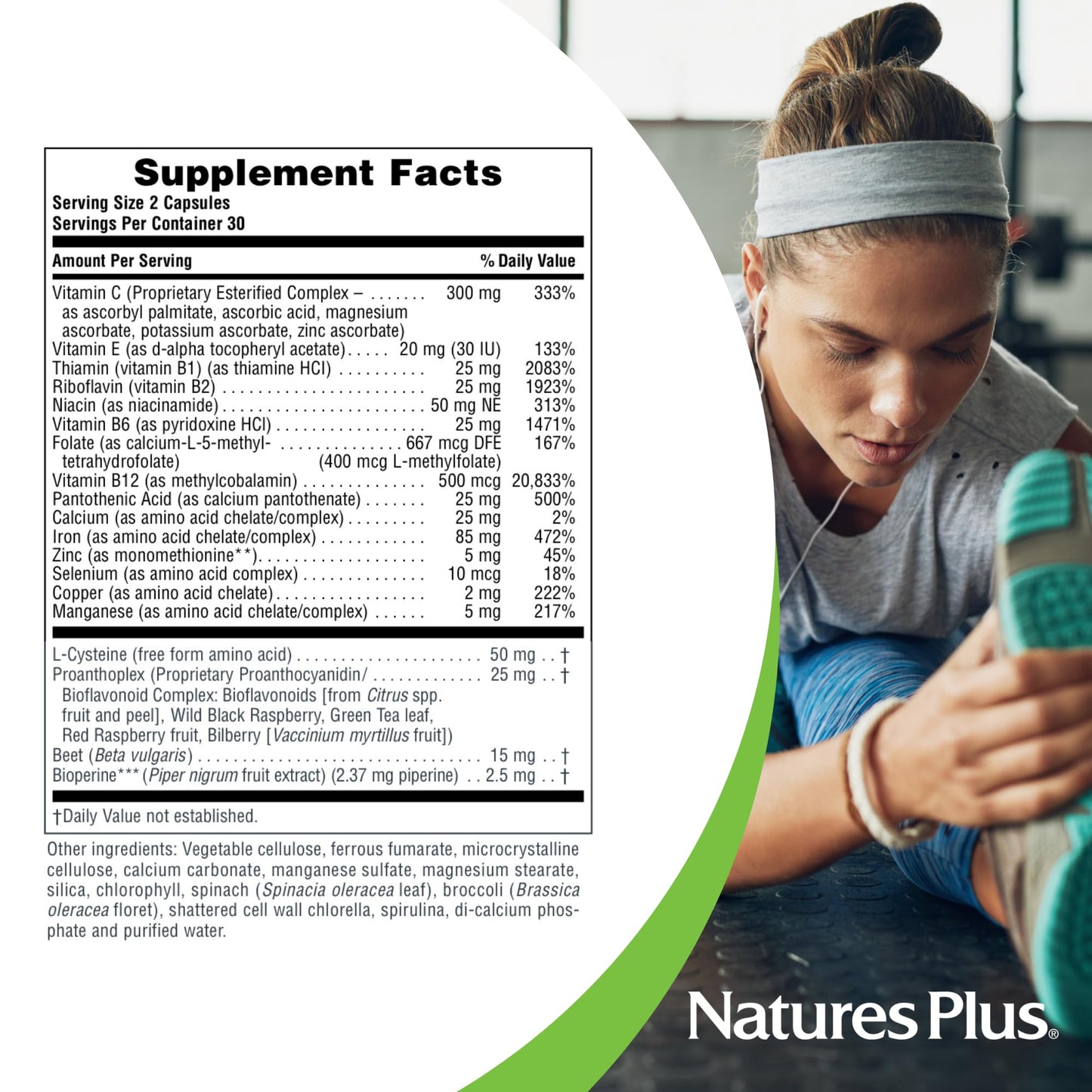 NaturesPlus Hema-Plex Iron – 85 mg Chelated Iron with Vitamin C & Bioflavonoids (3-Pack)