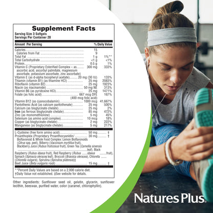 Nature's Plus Hema-Plex Iron – 60 Softgels (3 Pack) | 85 mg Iron + Vitamin C