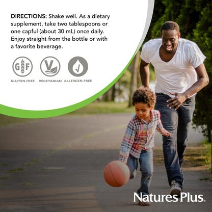 NaturesPlus Liquid Vitamin C 1000 mg - 30 oz | Lemon Bioflavonoids | Vegetarian, Gluten Free | 30 Servings