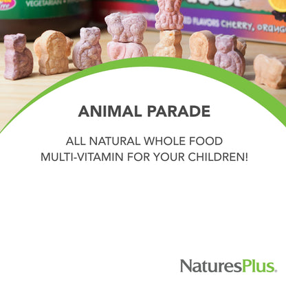 NaturesPlus MagKidz Animal Parade Magnesium Chewables – Cherry Flavor, 135 Servings (Pack of 3) | Non-GMO, Vegan, Gluten Free, Sugar Free