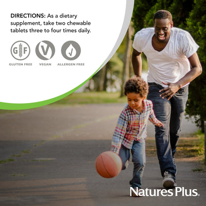 NaturesPlus Pedi-Active LECI-PS DMAE Complex – 60 Chewable Tablets (Mixed Berry) for Kids | Brain Health & Focus